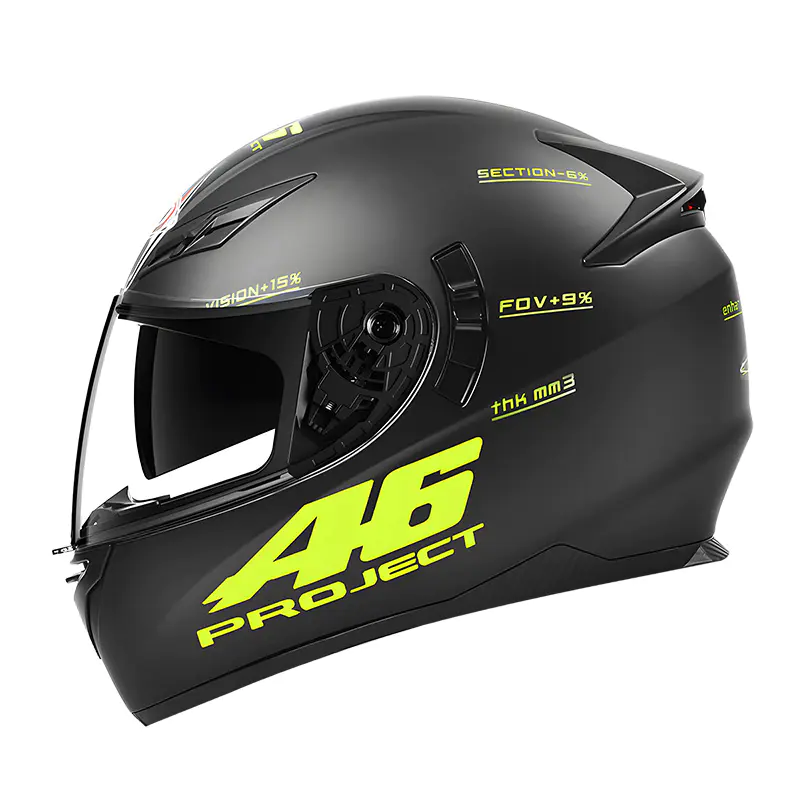 K3 LED Güvenlik Arka Lambası Motosiklet Kaskı DOT Sertifikalı Tam Yüz Kask