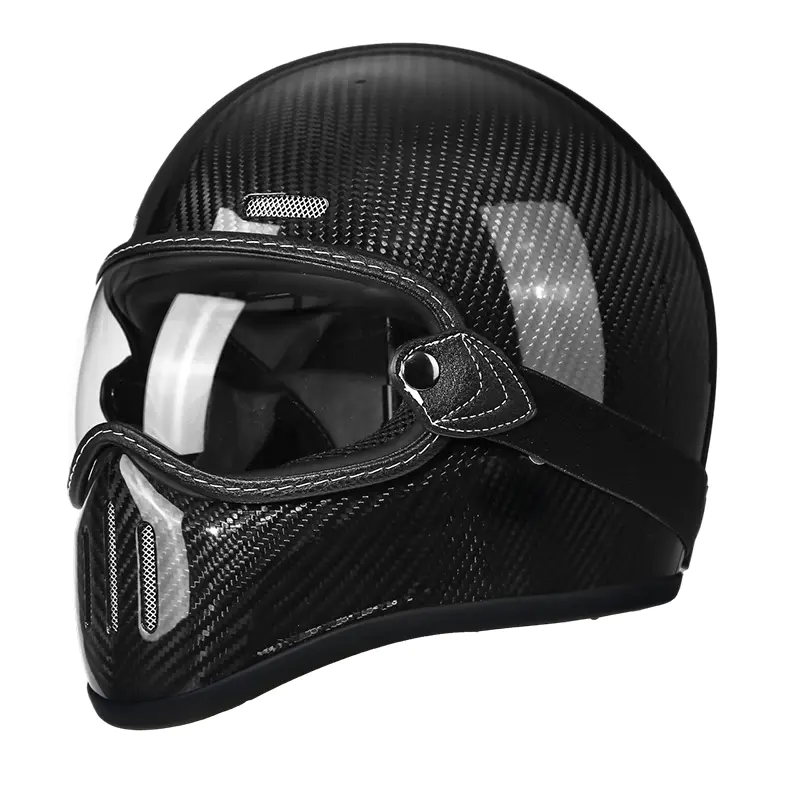 MT801 Karbon Fiber Tam Yüz Motosiklet Kaskı Motokros Kask