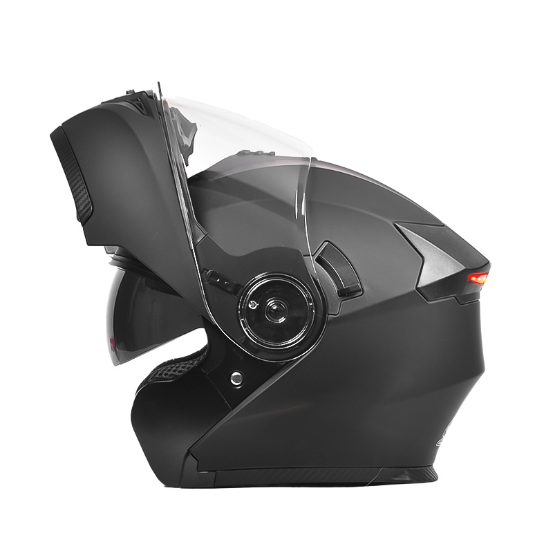 108 LED Güvenlik Arka Lambası Motosiklet Kaskı DOT Sertifikalı Yukarı Kask