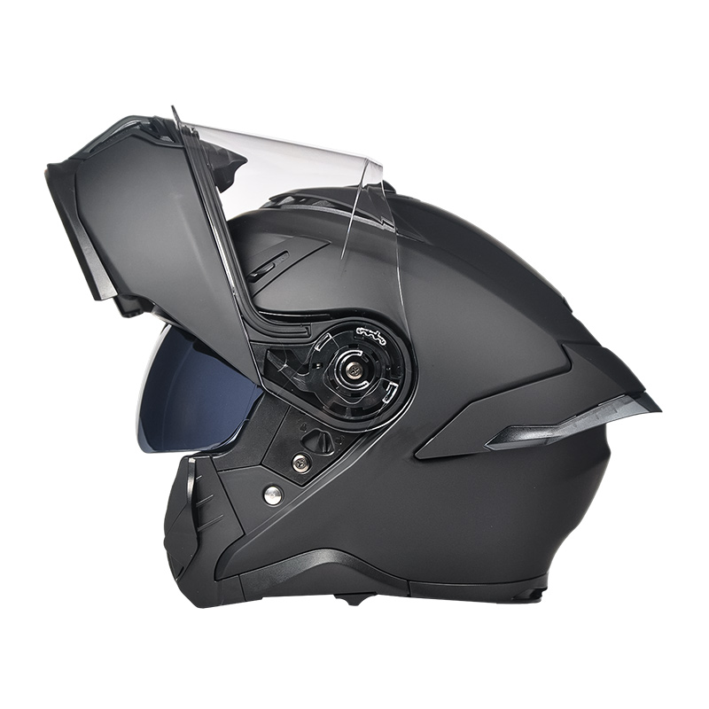 LP001 Çift Siperlik Yukarı Çevirmeli Motosiklet Kaskı Motokros Modüler Kask